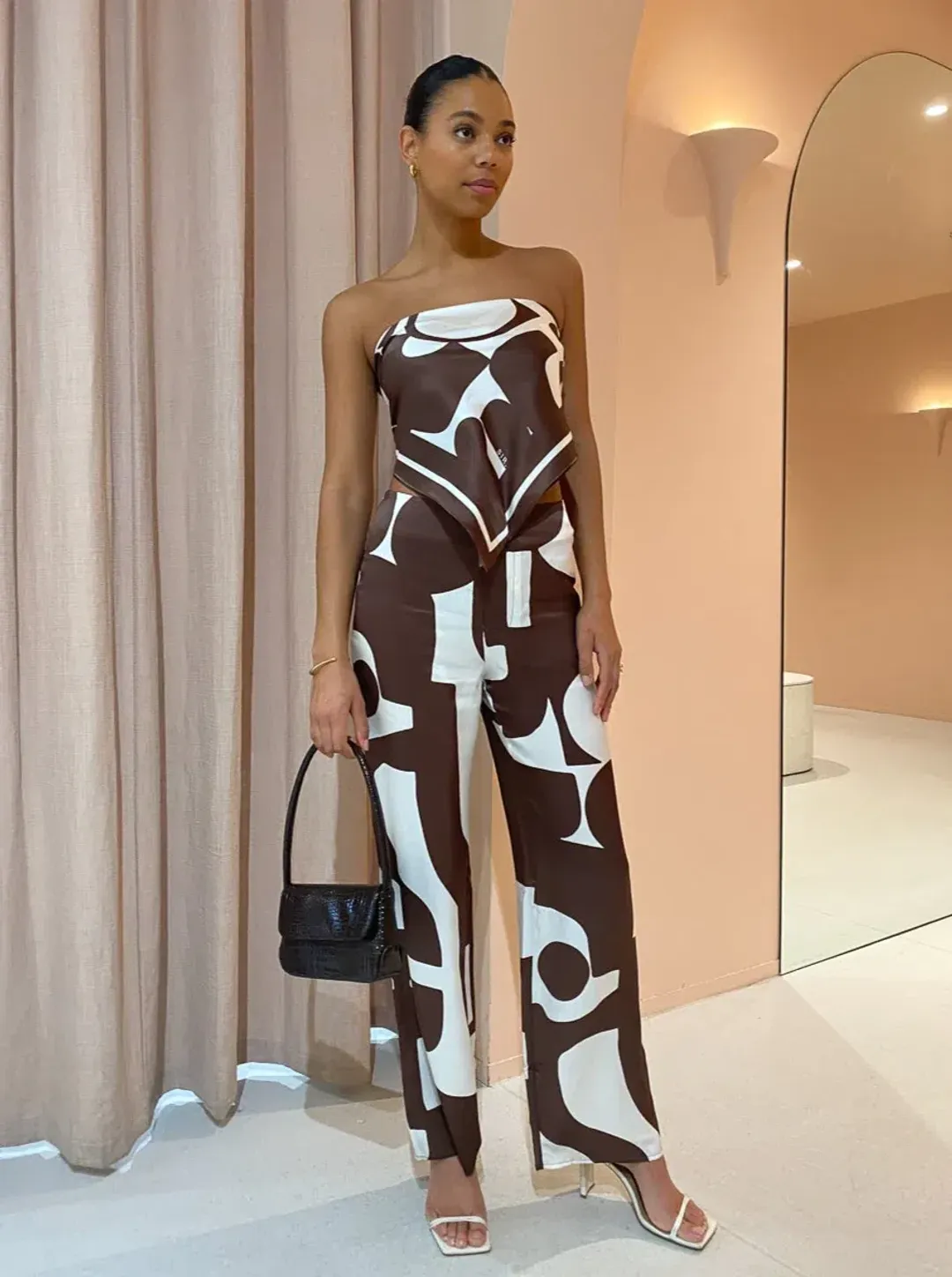 Sir The Label Julien Pant Print Size 2 / AU 10 for rent on The Volte - main image