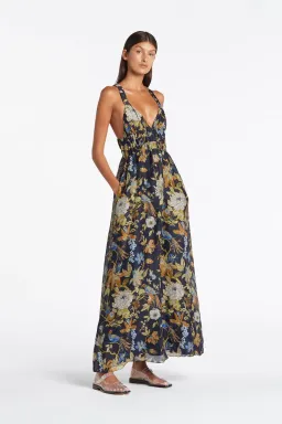 Sir The Label Lilian V Neck Gown Floral Size 1 / Au 8 for rent on The Volte - image 1