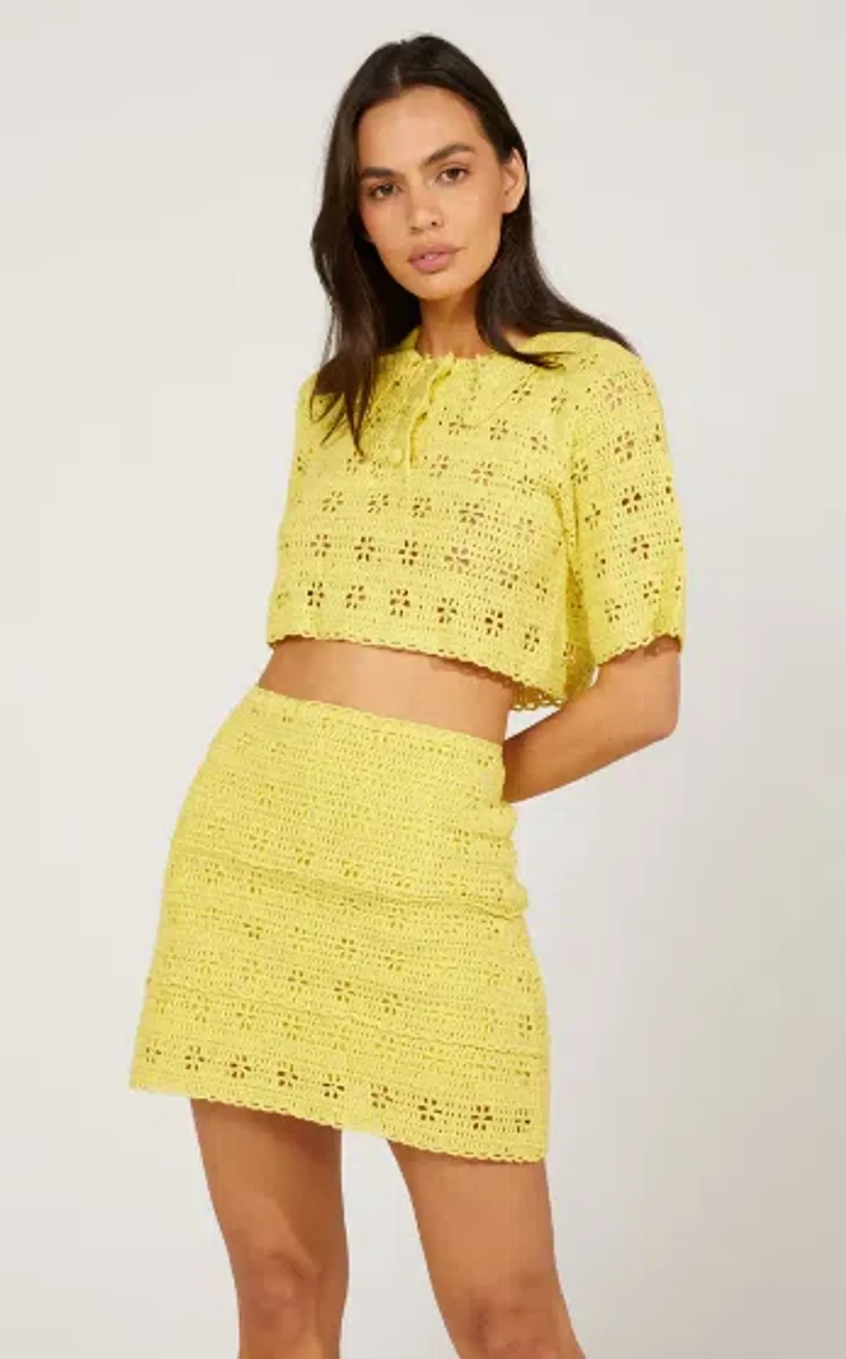 Alice McCall Maggie Mae Top and Skirt Set in Yellow Size 8 - Image 1