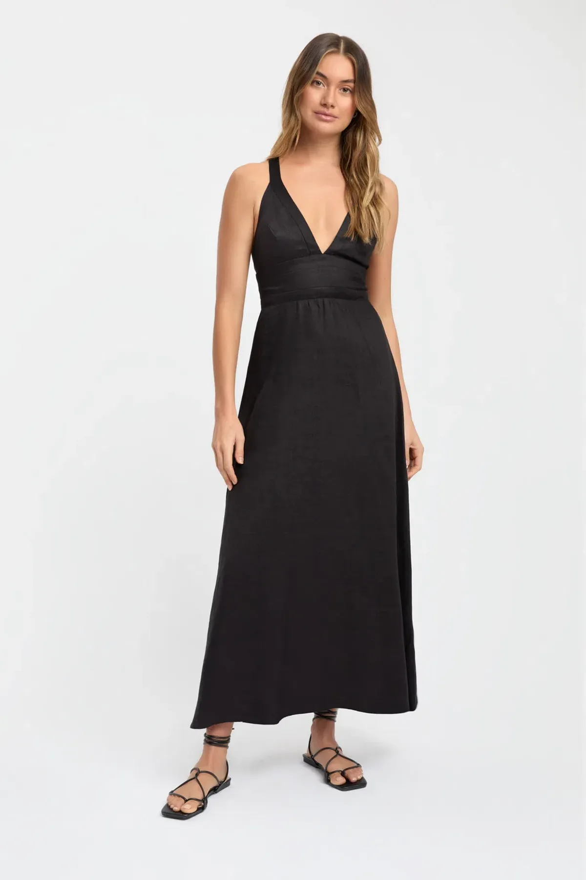 Kookai Tahiti Vee Dress Black Size 6 - Image 1