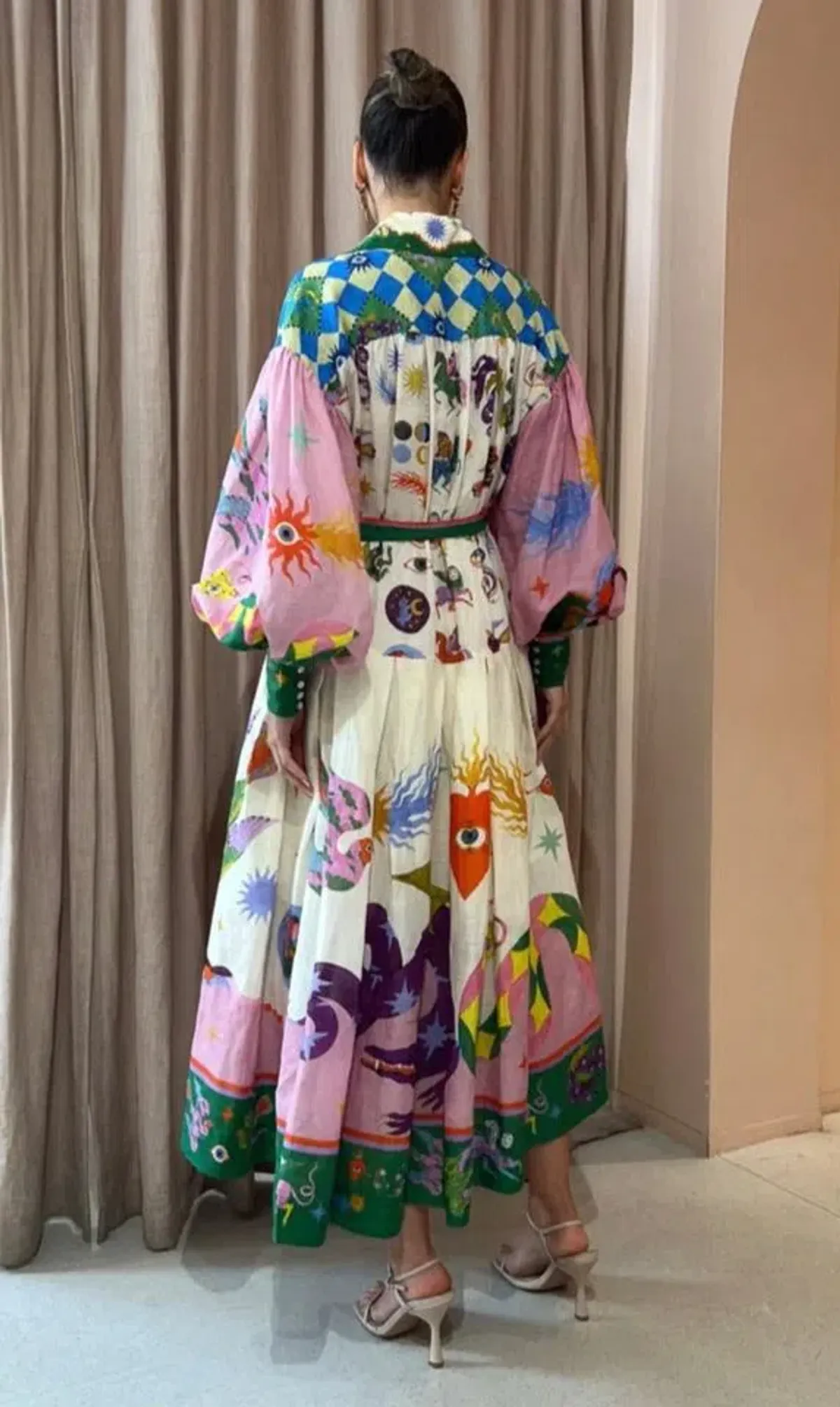 Alemais Seeker Shirt Dress Multi Size Size AU 8 - Image 3