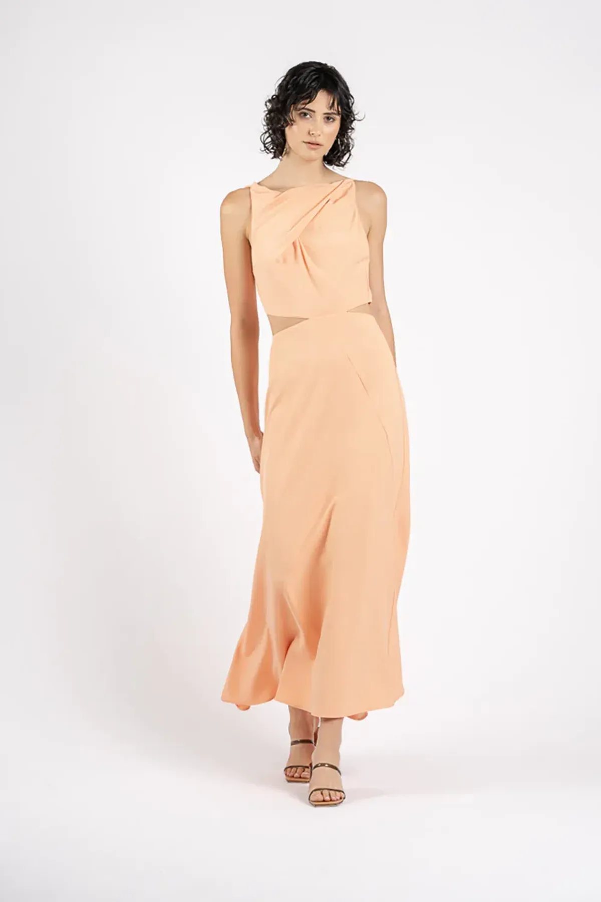 One Fell Swoop Bijoux Maxi in Melon Orange Size 8 for rent on The Volte - main image