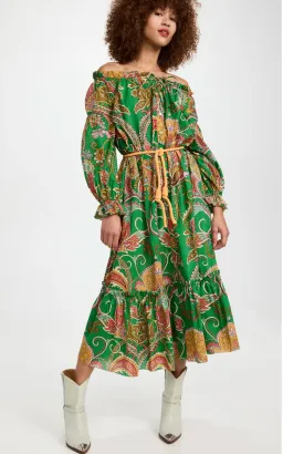 Alemais Marion Off Shoulder Dress Print Size 12 for rent on The Volte - image 2