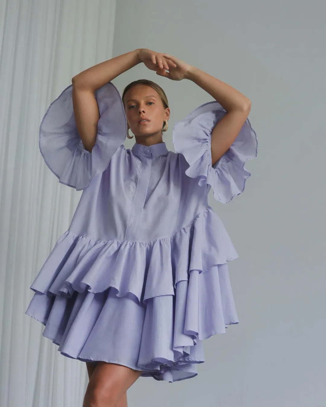 Morton Mac Margrit Dress Purple Size 10 for rent on The Volte - main image