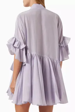 Morton Mac Margrit Dress Purple Size 10 for rent on The Volte - image 4