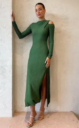 One Fell Swoop Faith Maxi Dress In Forrest Size 8 for rent on The Volte - image 2