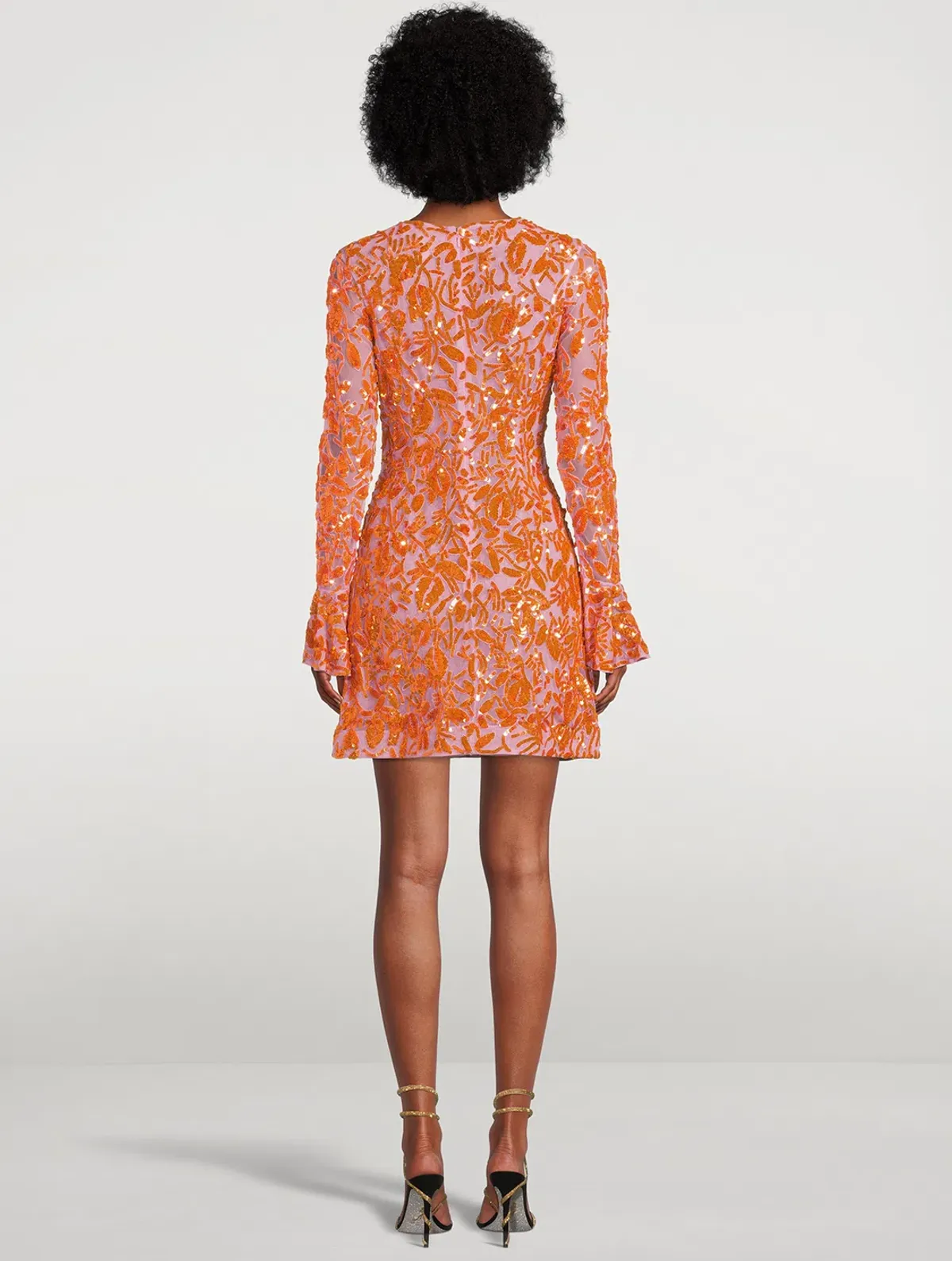 Rachel Gilbert Lupita Mini Orange/Pink Size 14 - Image 3