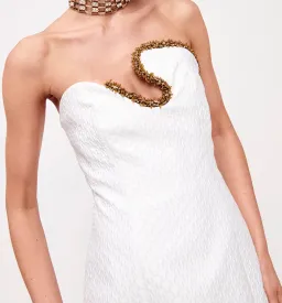 Rachel Gilbert Raff Mini Dress Ivory Size 2/Au 10 for rent on The Volte - image 3