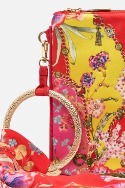 Camilla The Beetles Kimono Sleeve Dress With Shirring Detail & Matching Camilla Ring Scarf Clutch Floral Size XL/AU16 for rent on The Volte - image 8