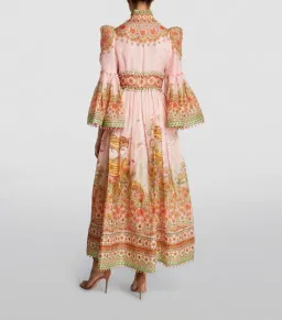 Zimmermann Kaleidoscope Bell Sleeve Gown Leo Zodiac Print Size 2 / AU 12 for rent on The Volte - image 2