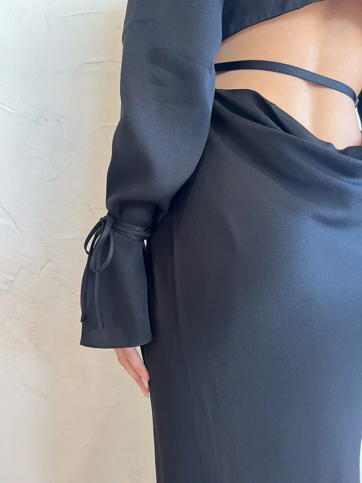 Bec & Bridge Diamond Days Long Sleeve Maxi Dress in Black Size 10 / M - Image 9