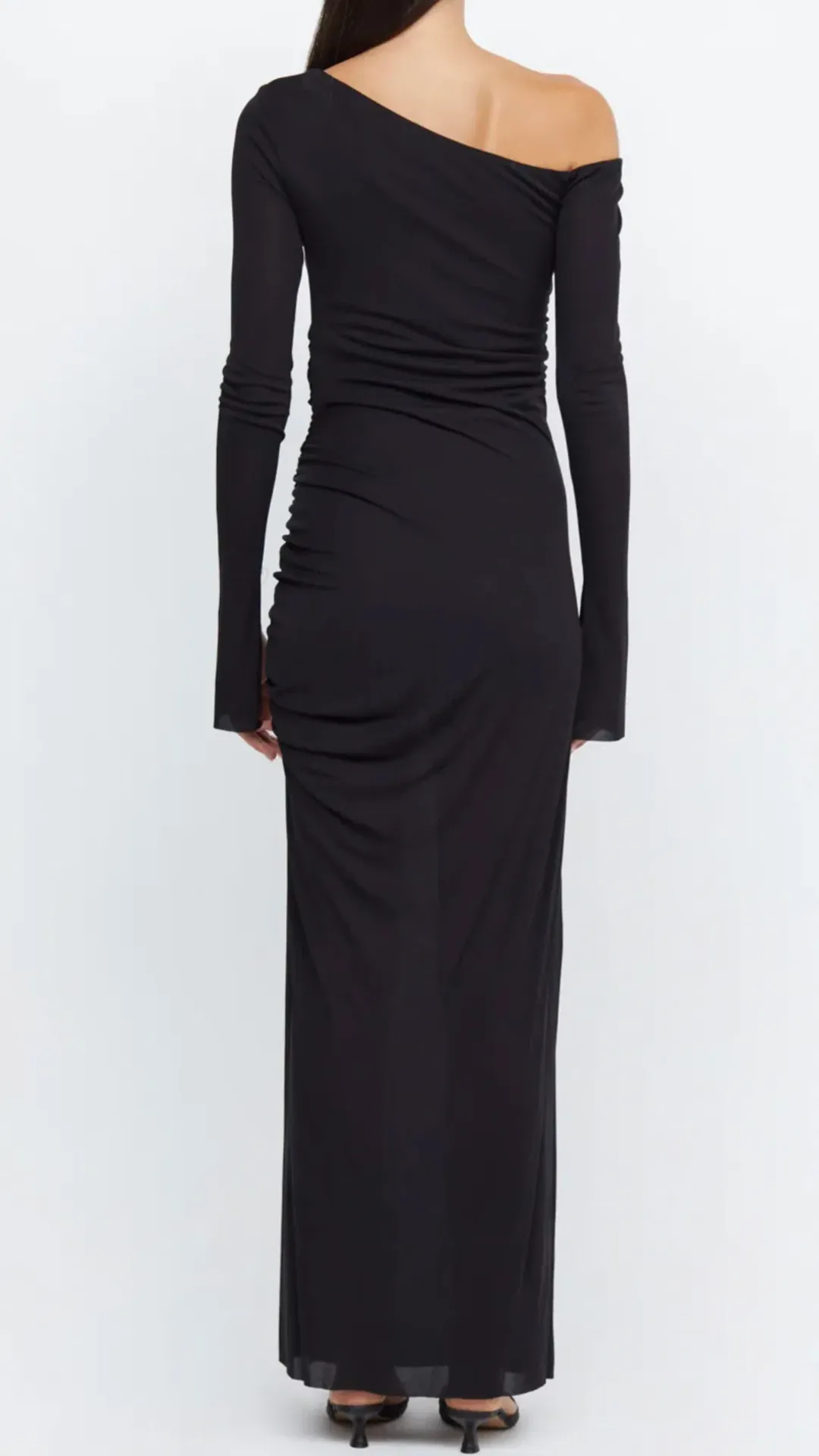 Bec & Bridge Monette Asym Long Sleeve Maxi Dress Black Size 8 / S for rent on The Volte - main image