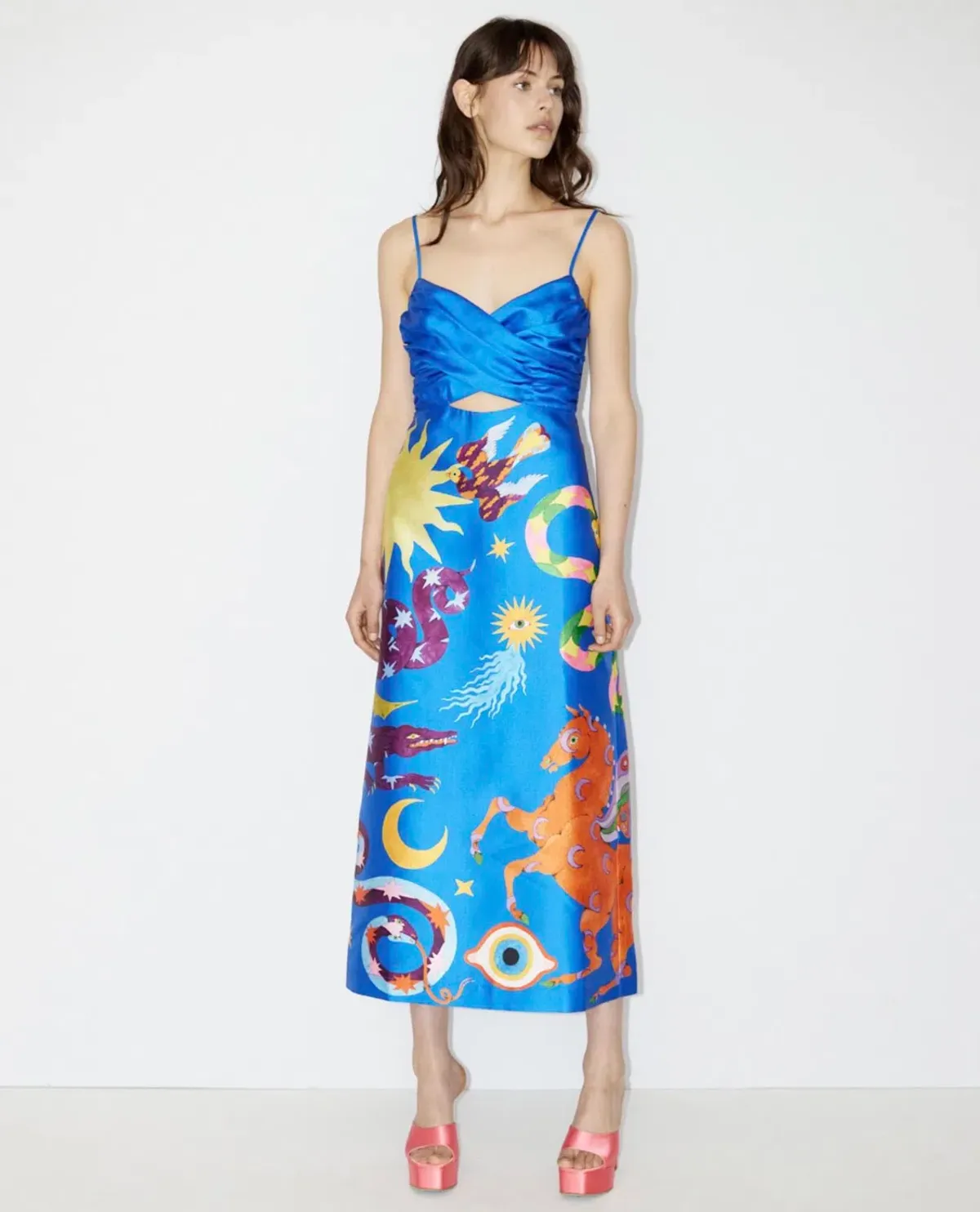 Alemais Guardian Midi Dress Blue Size 6 / XS - Image 1
