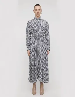 Scanlan Theodore Gingham Shirtdress Print Size 8 for rent on The Volte - image 1