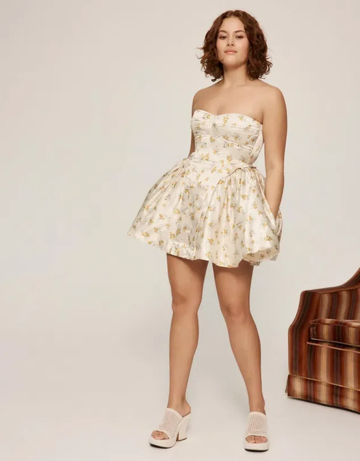 Alemais Bea Corset Mini Dress In Ivory Ladies Size 14 - Image 1