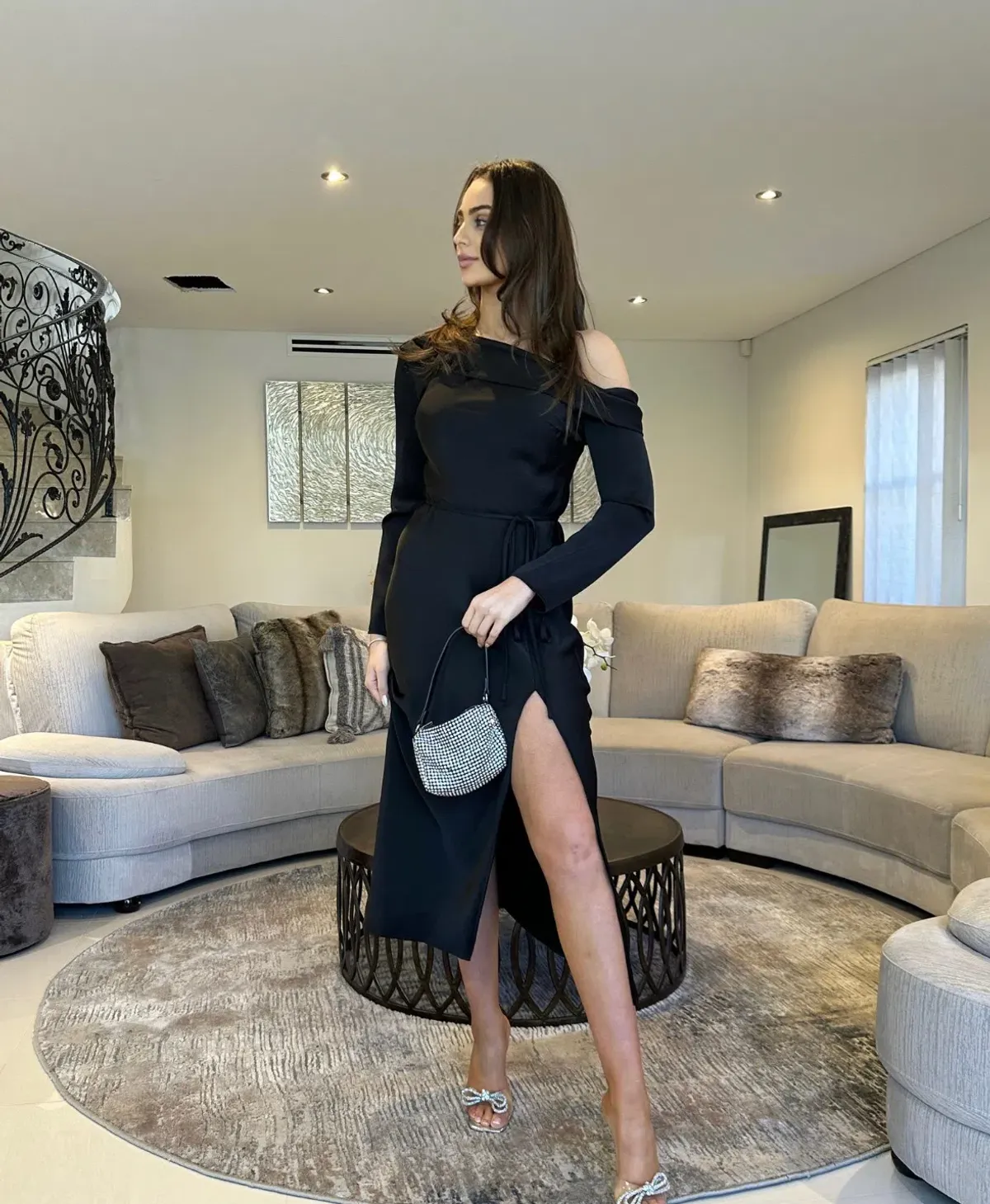 Mossman Two Souls Midi Dress Black Size 8 - Image 3