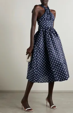 Zimmermann High Tide Halterneck Polka Dot Midi Dress Print Size 4 / Au 16 for rent on The Volte - image 5