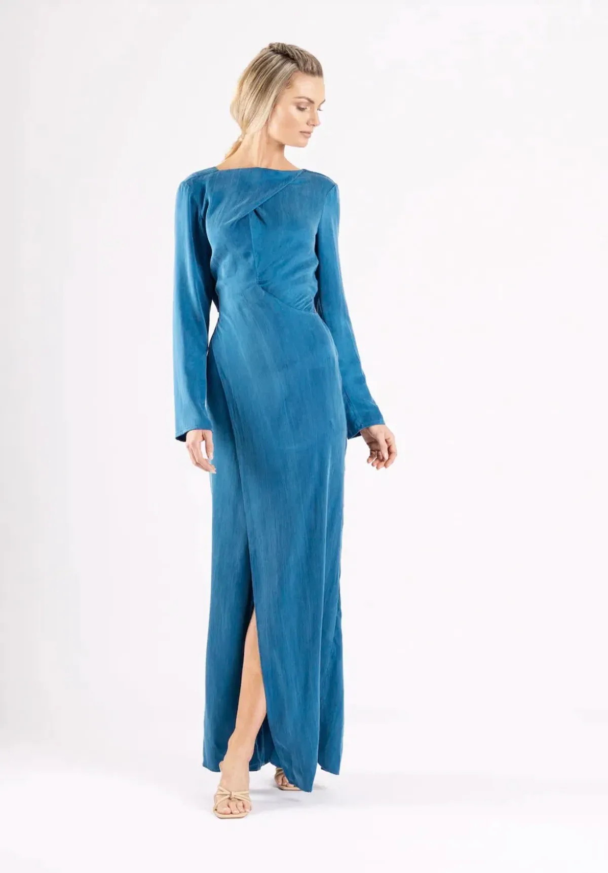 One Fell Swoop Ritual Maxi Dress Egyptian Blue Size 10 for rent on The Volte - main image