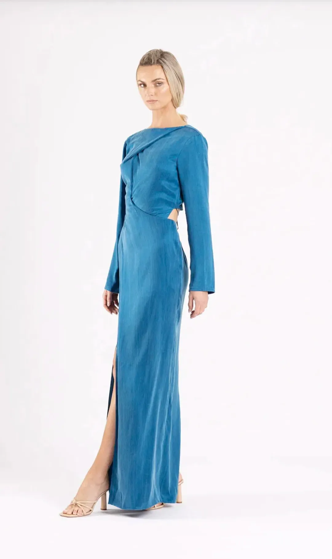 One Fell Swoop Ritual Maxi Dress Egyptian Blue Size 10 for rent on The Volte - main image