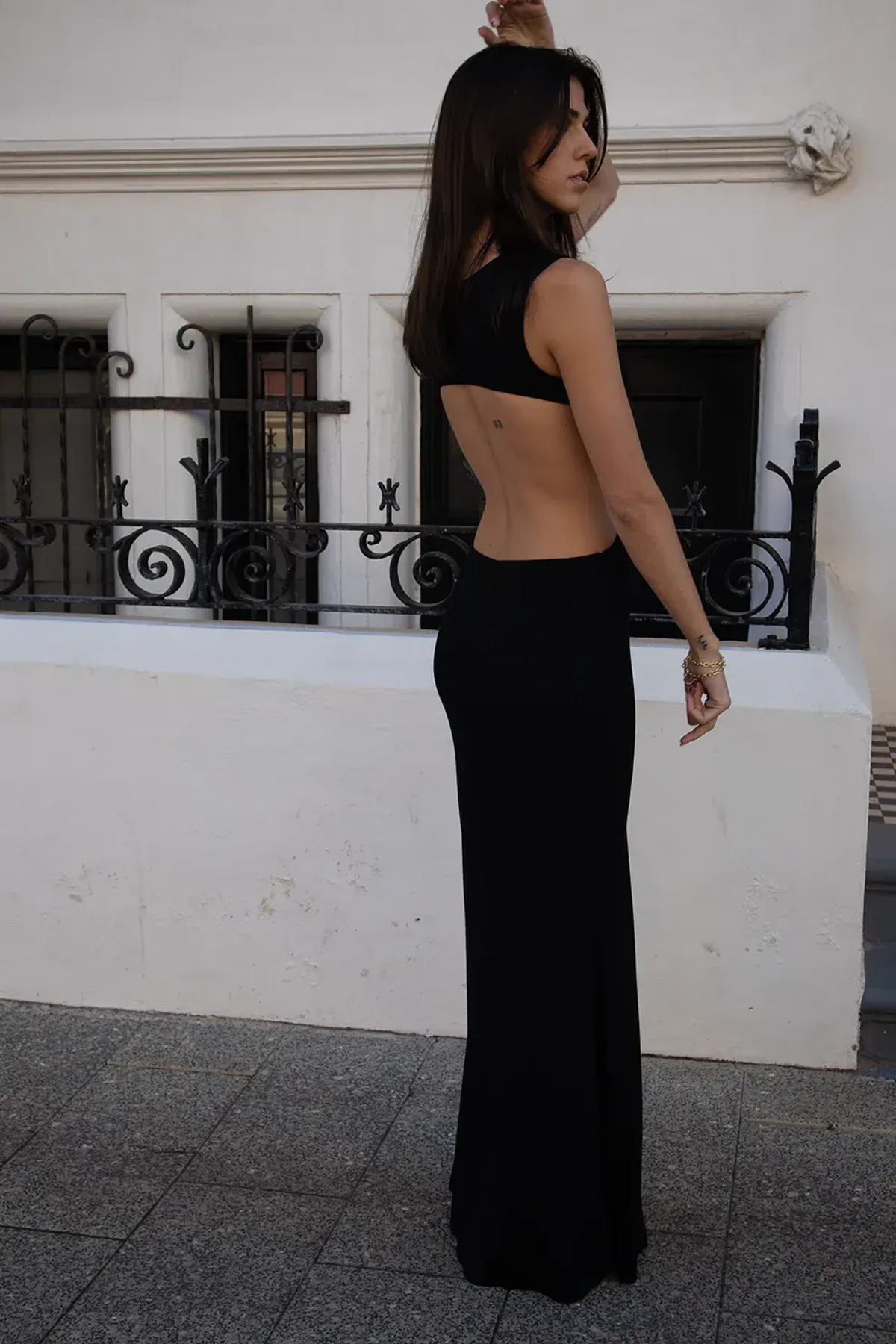 Deconduarte Emilia Maxi Dress Black Size 8 - Image 3