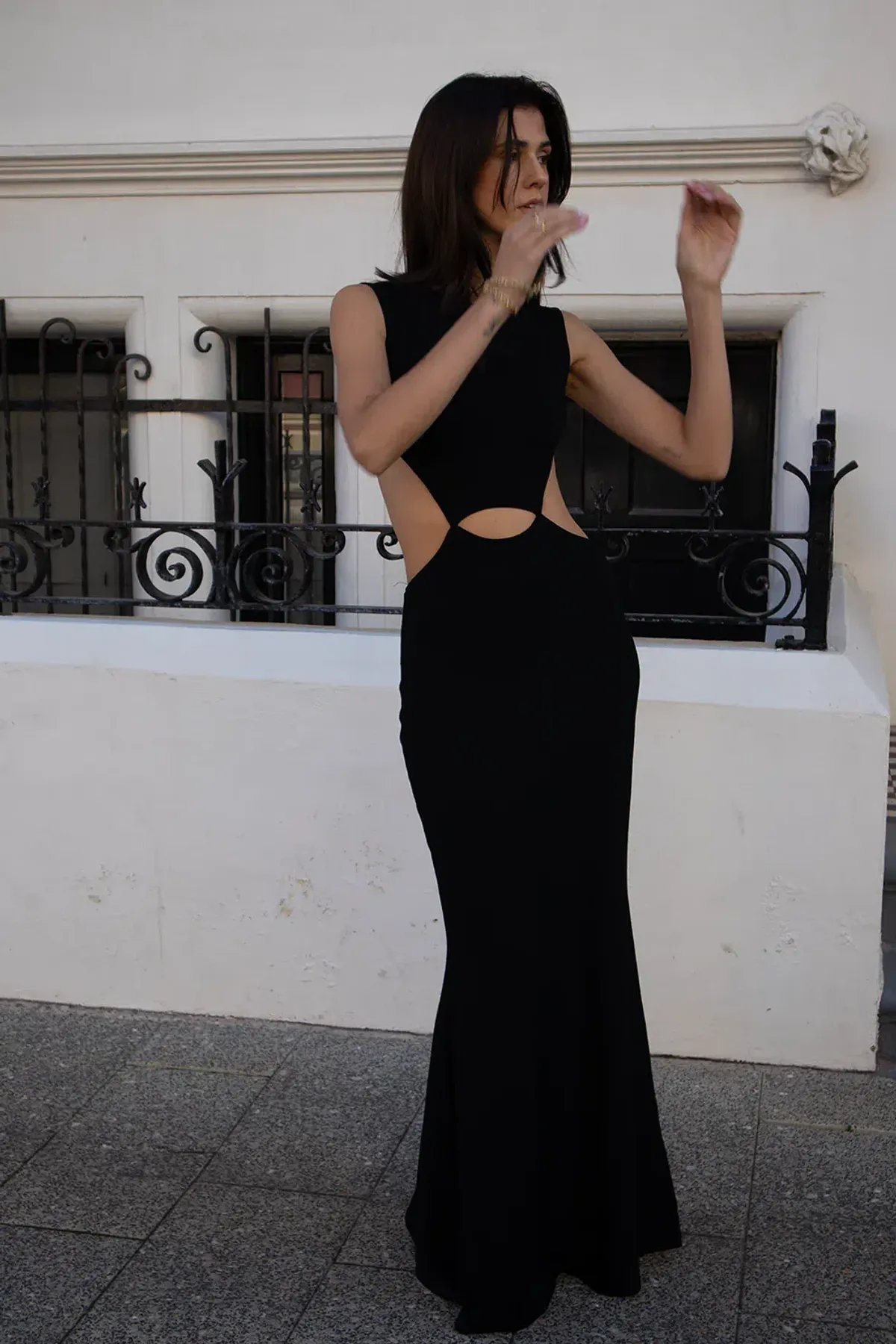 Deconduarte Emilia Maxi Dress Black Size 8 - Image 4