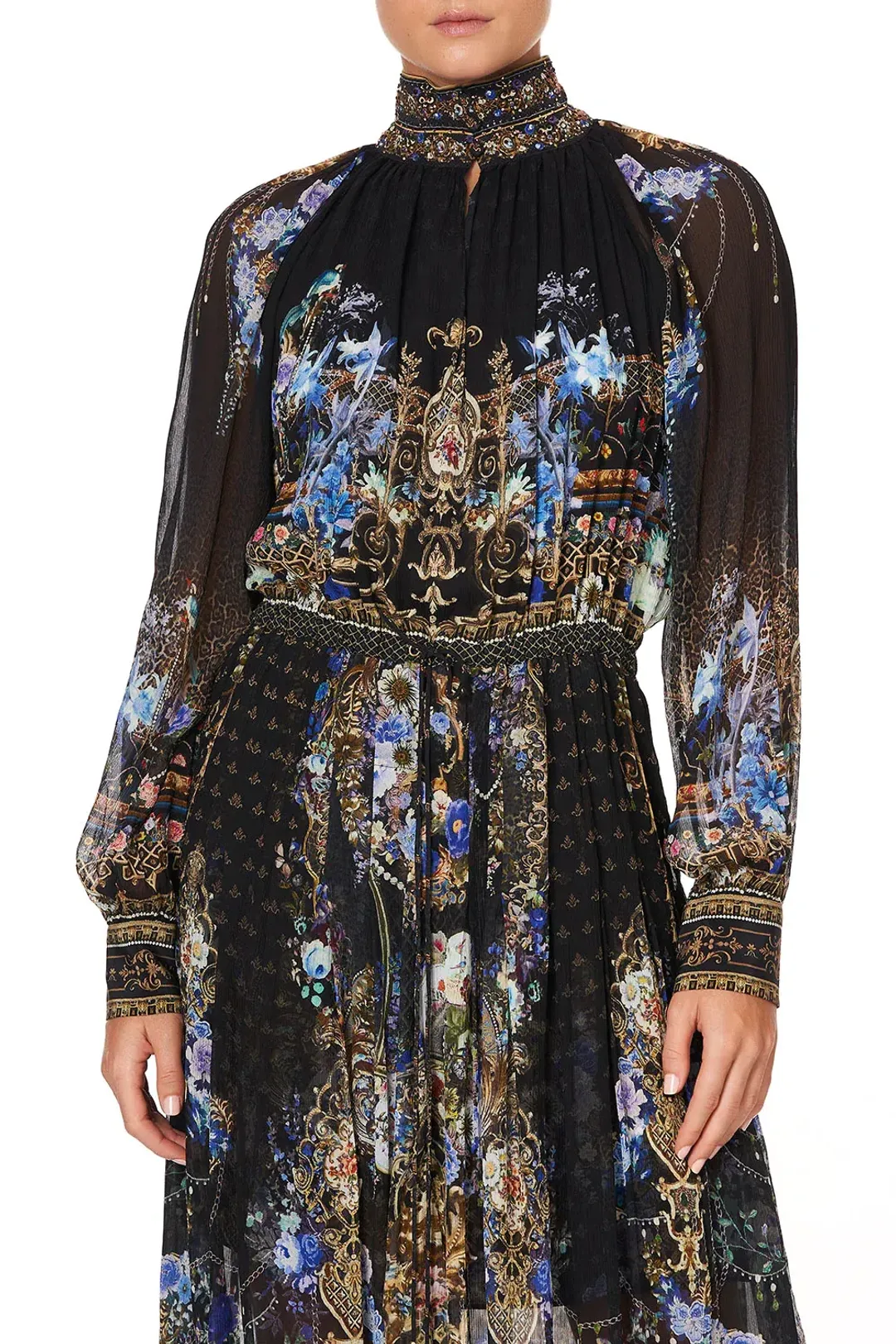 Camilla Long Sleeve Dress With Collar Palace Playhouse Size 10 for rent on The Volte - main image