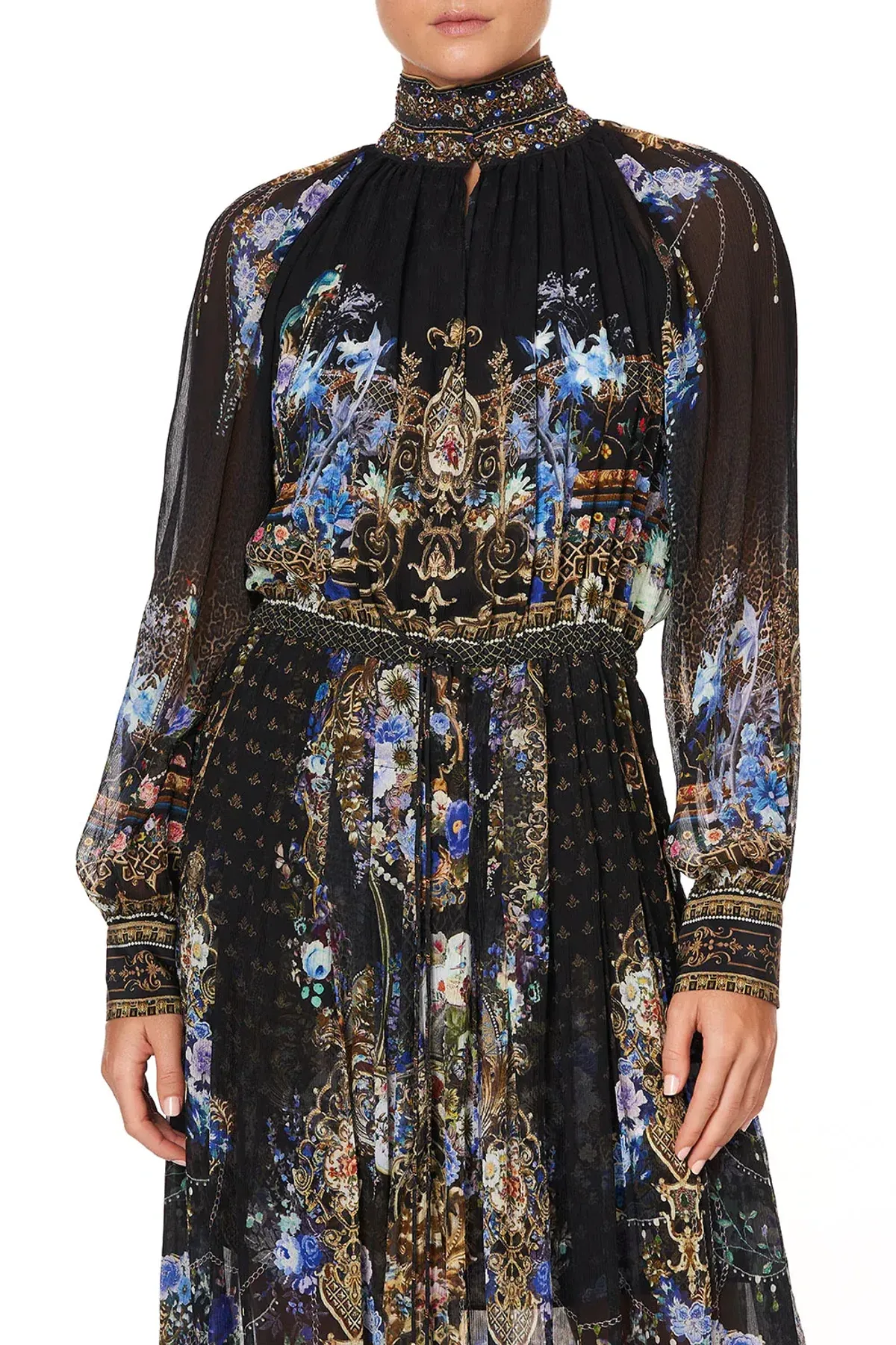 Camilla Long Sleeve Dress With Collar Palace Playhouse Size 10 - Image 4