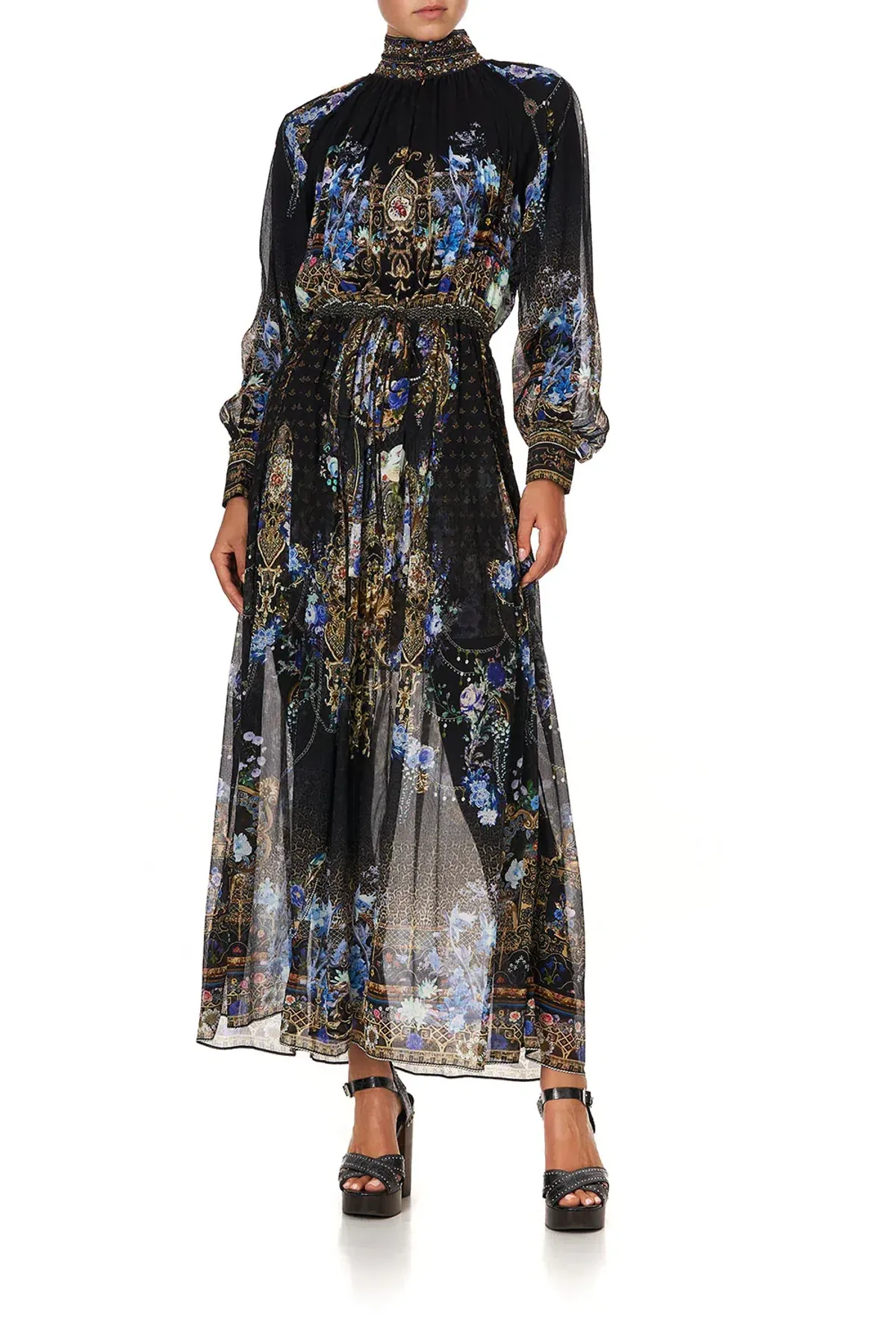 Camilla Long Sleeve Dress With Collar Palace Playhouse Size 10 - Image 1