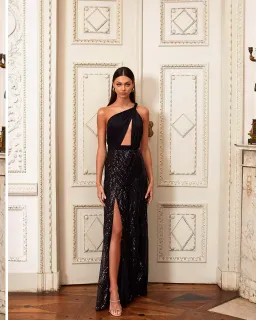 Alamour Maria Gown Black Size 12 for rent on The Volte - image 6
