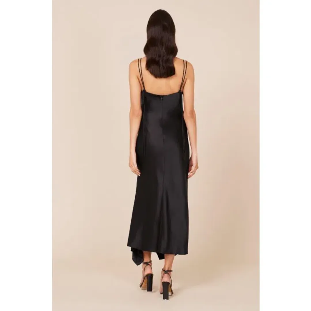 Camilla and Marc Acacia Square Neck Dress Black Black Size 6 for rent on The Volte - main image