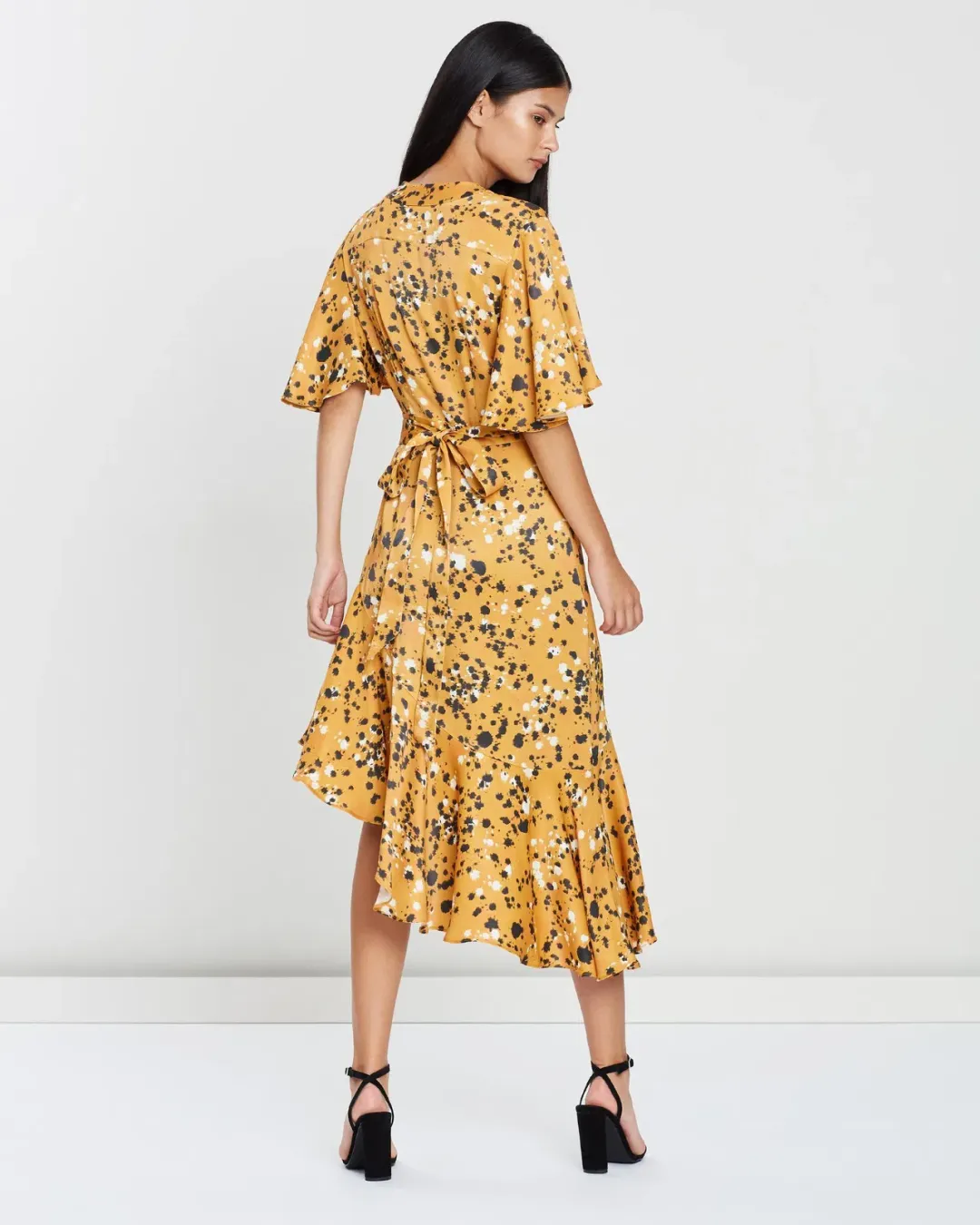 Lover Artiste Wrap Dress Print Size 14 for rent on The Volte - main image