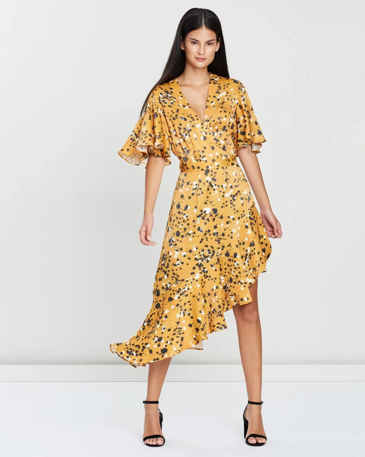 Lover Artiste Wrap Dress Print Size 14 - Image 1