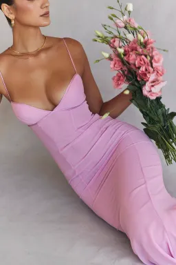 House of CB Loren Dress Pink Size S/AU 8 for rent on The Volte - image 5