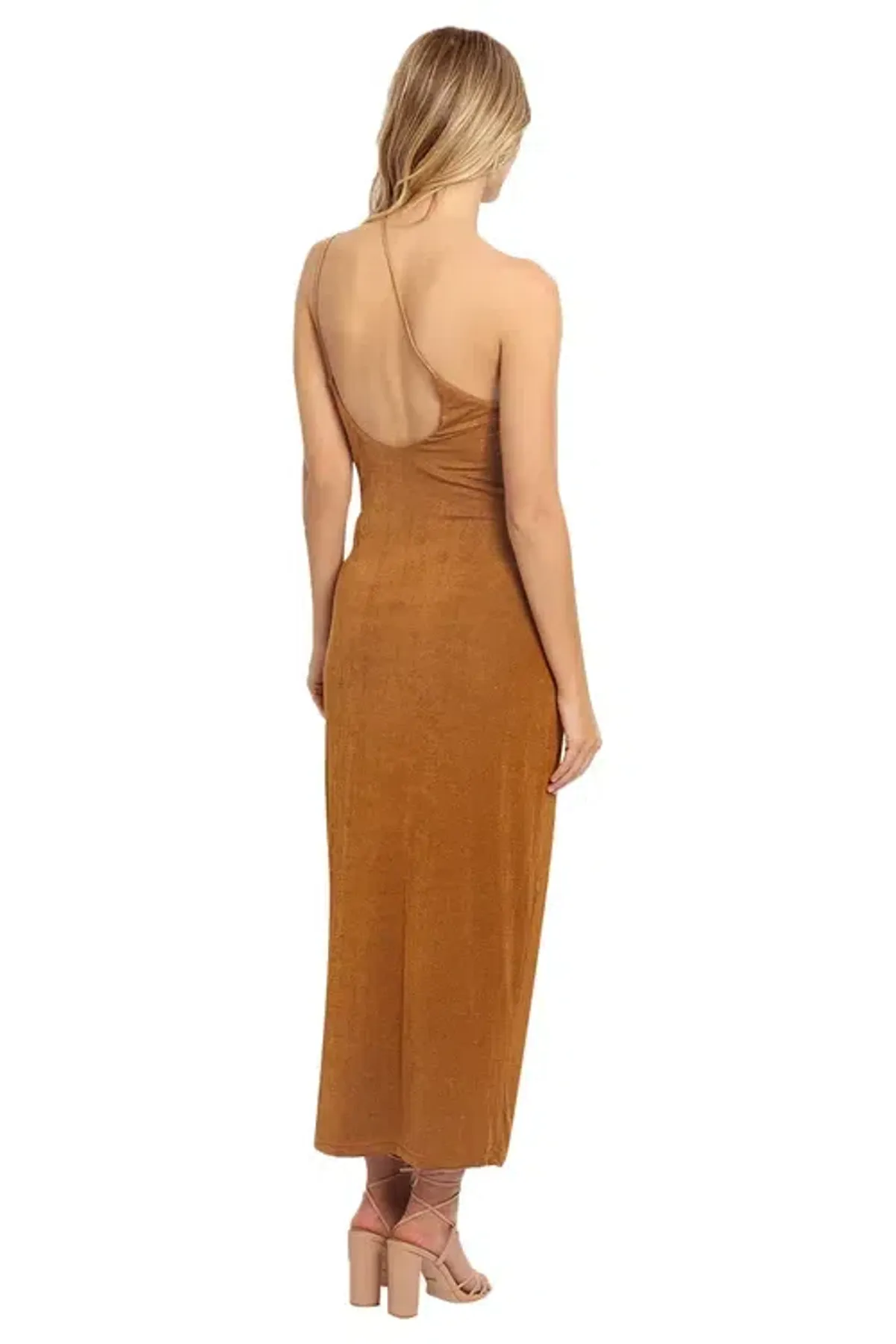 MISHA Saira Dress Brown Size 10 - Image 3