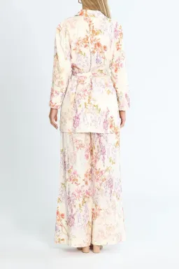 Ministry of Style Joyful Blooms Blazer and Pant Set Multi Print White Size 12 for rent on The Volte - image 3