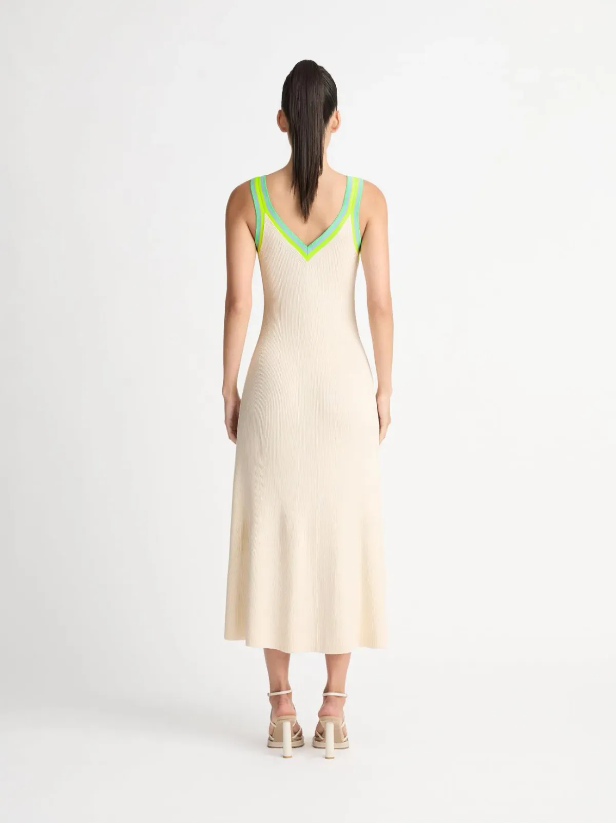 Sheike Elevation Knit Dress Ecru Size S / AU 8 - Image 3