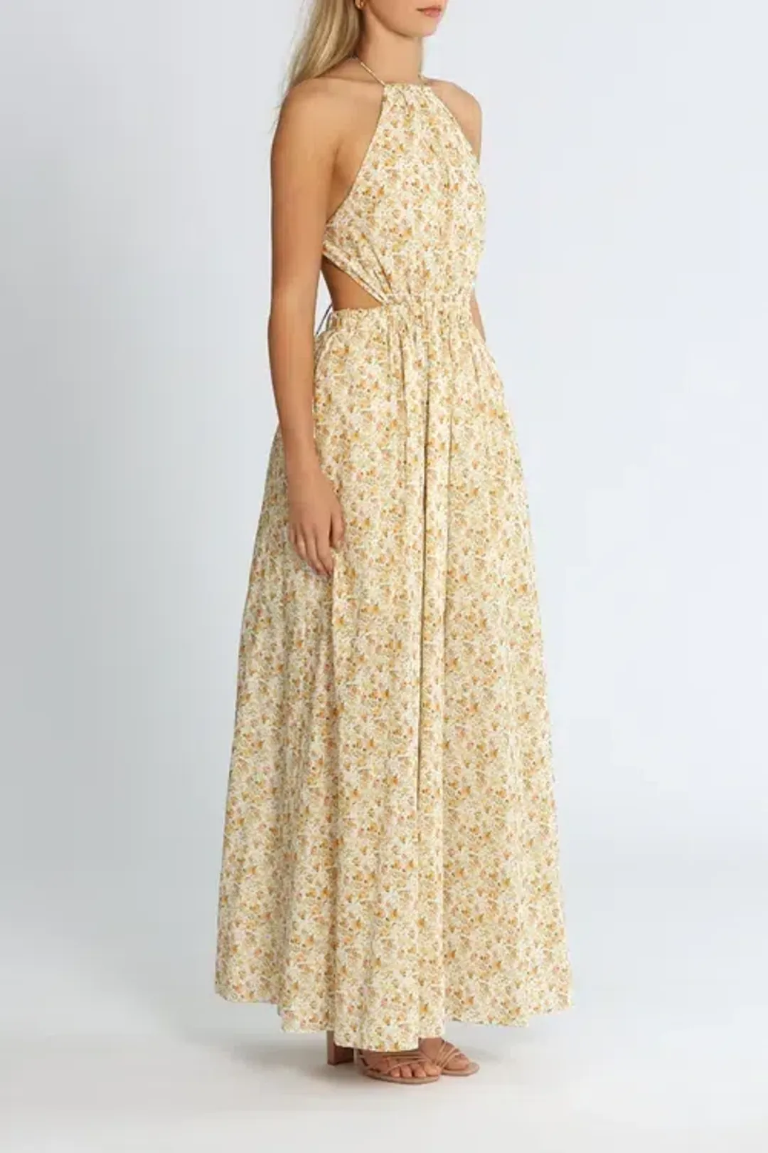 Significant Other Cara Dress Print Yellow Size 8 for rent on The Volte - main image