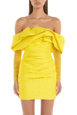 Eliya The Label Oscar Dress Mini Dress Yellow Size M/Au 10 for rent on The Volte - image 2