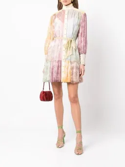 Zimmermann Dancer Lantern Mini Dress Multi Size 1/Au 10 for rent on The Volte - image 1