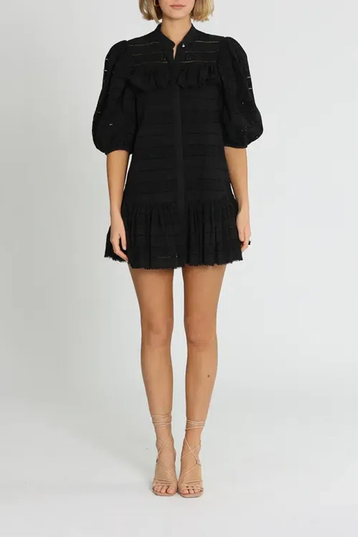 Acler Granville Dress Black Black Size AU 10 for rent on The Volte - main image