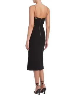 Rebecca Vallance Iman Cut Out Midi Dress Black Size 10 for rent on The Volte - image 2