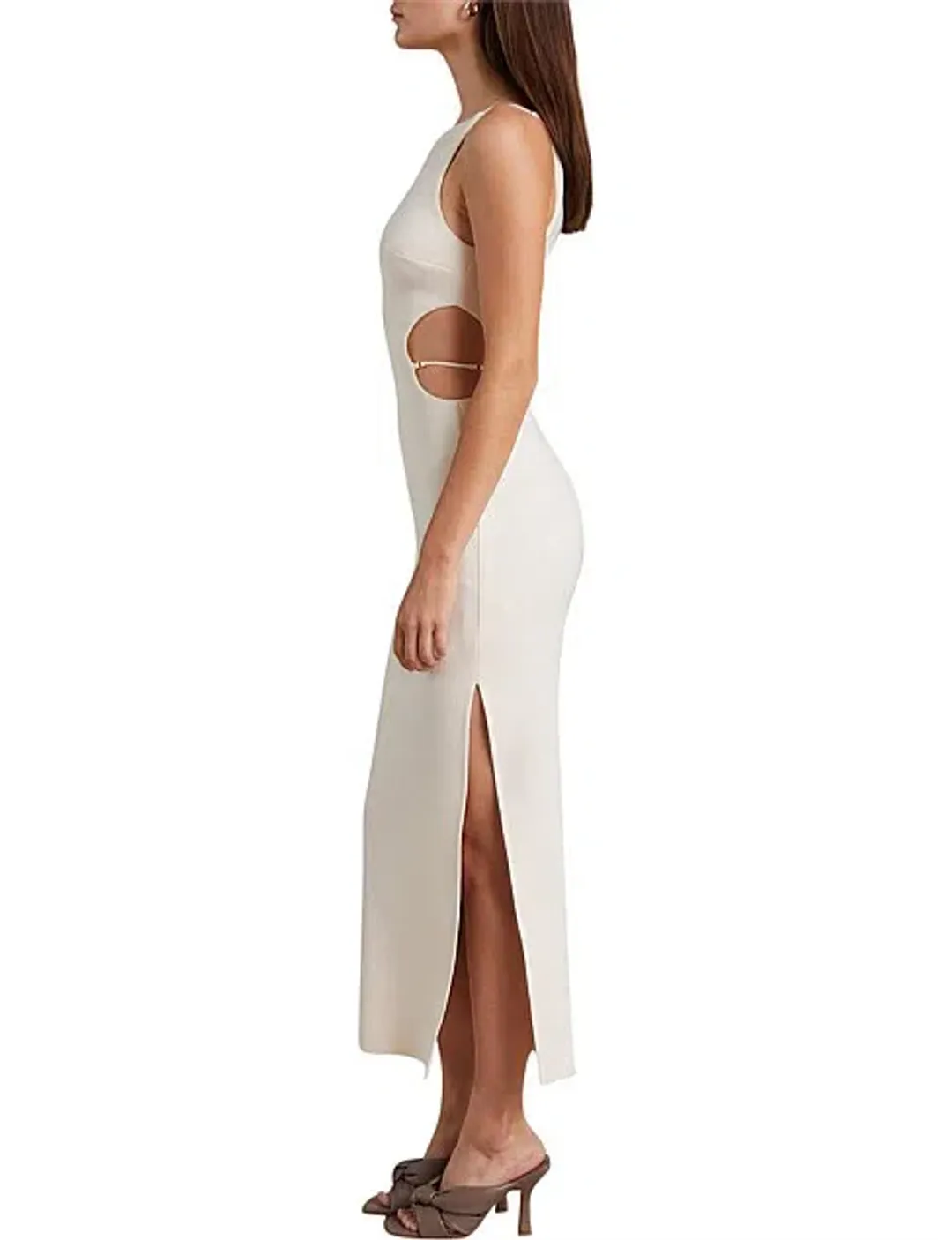 Bec & Bridge Cammi Cutout Dress Vanilla Size 8 for rent on The Volte - main image