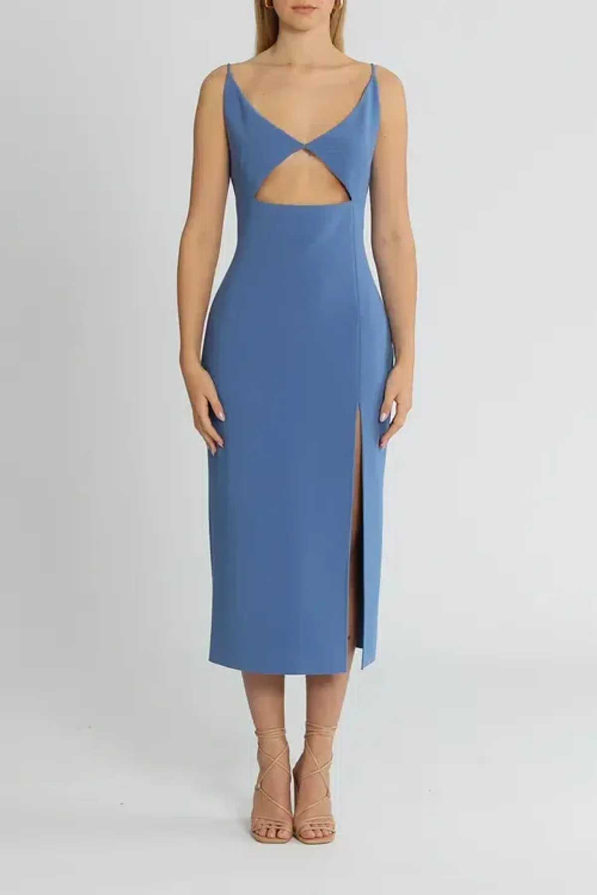 Bec & Bridge Josette Midi Dress Blue Size 14 - Image 1
