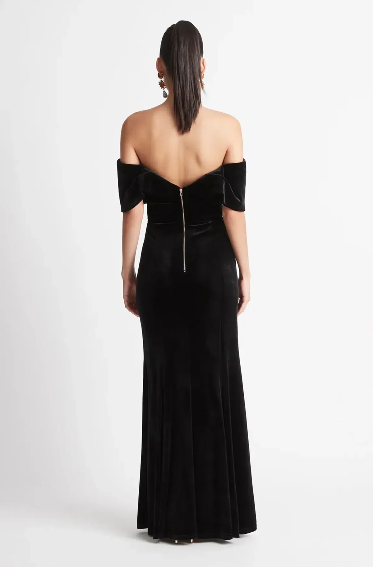 Sheike Vanity Velvet Gown Black Size 10 - Image 2