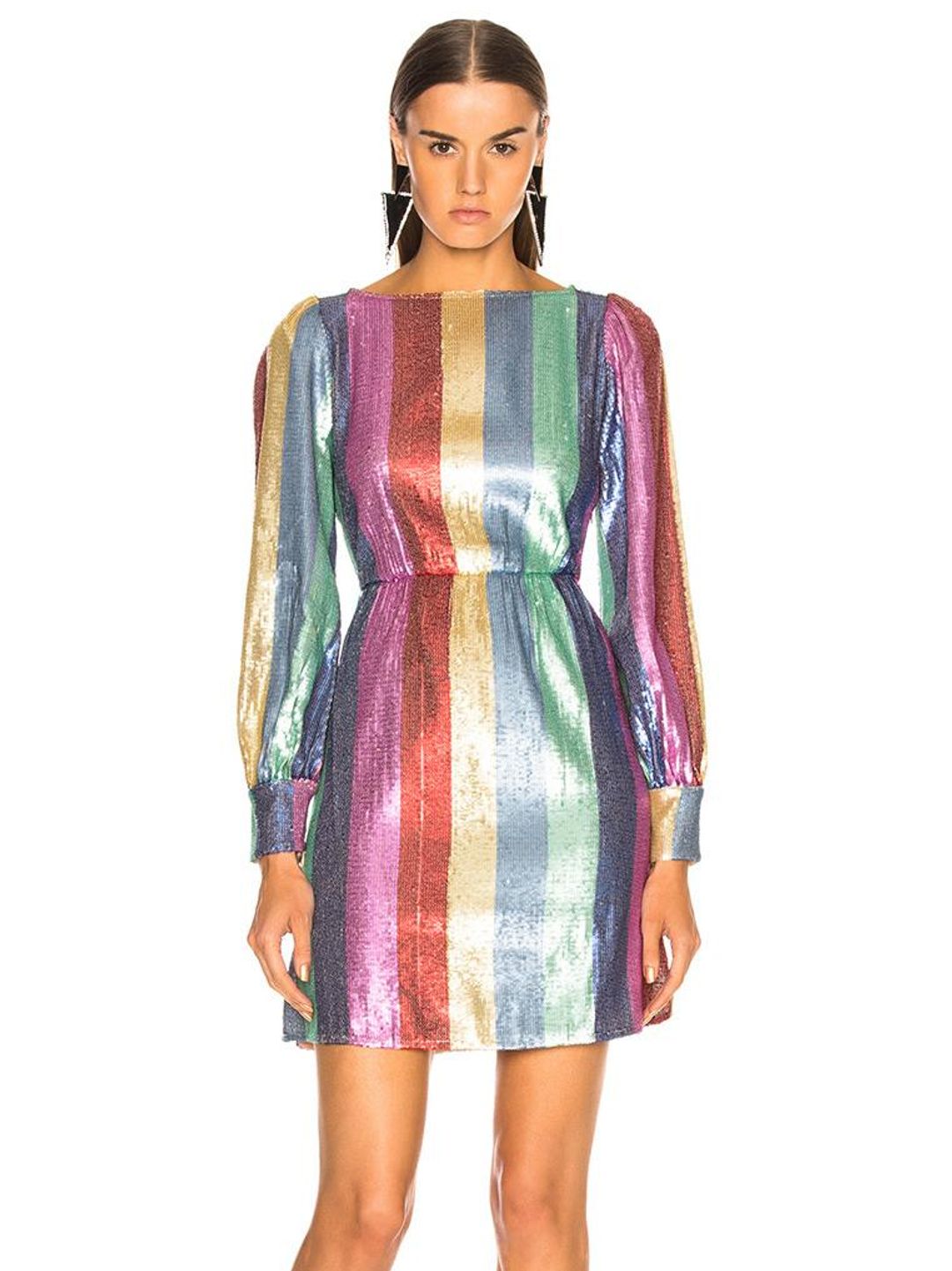 Rixo London Ava Mini Dress Sequin Size 12 for rent on The Volte - main image