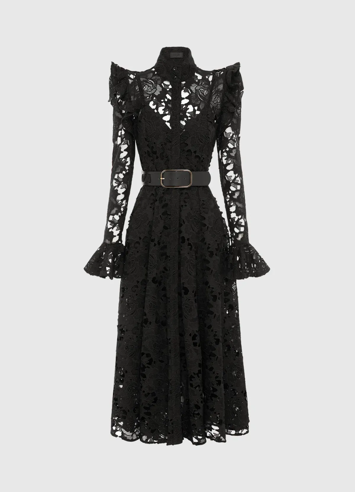 Leo Lin Aliyah Midi Dress Ebony Size AU 14 - Image 1