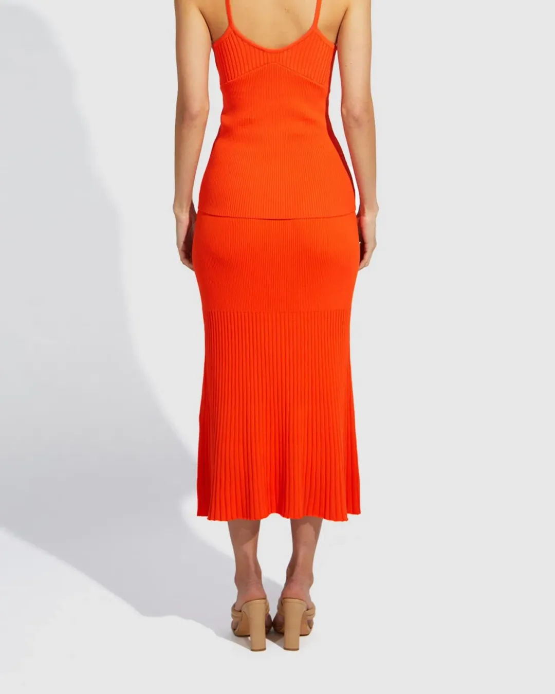 Alice McCall Michelle Knit Skirt Orange Size AU 8 for rent on The Volte - main image