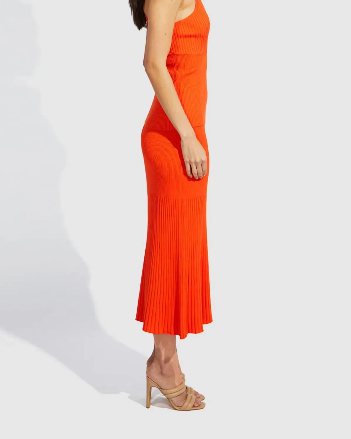 Alice McCall Michelle Knit Skirt Orange Size AU 8 - Image 3