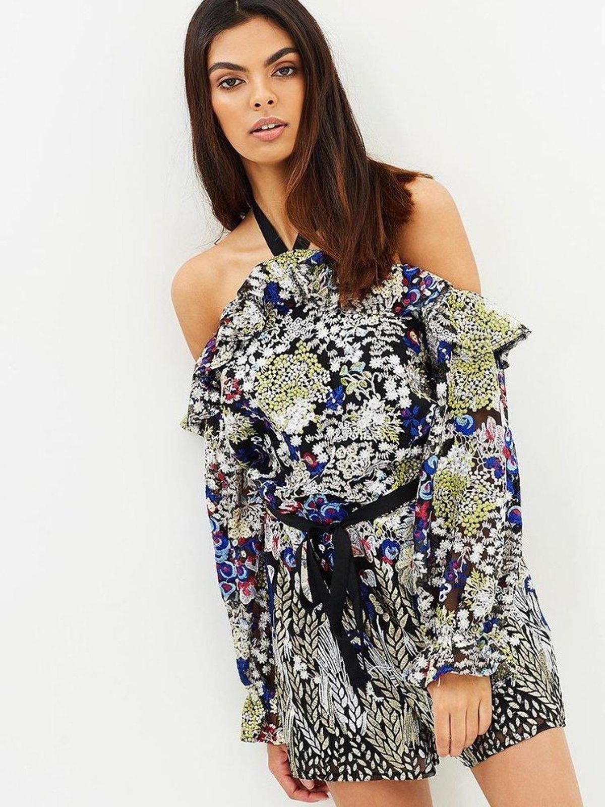 Ministry of Style Gardenia Romper Embroidered lace Size 10 - Image 1