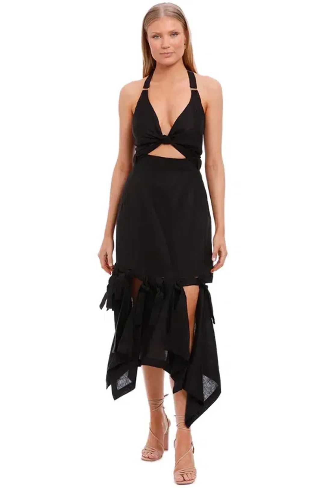 KITX Block System Tie Dress Black Size AU 8 for rent on The Volte - main image